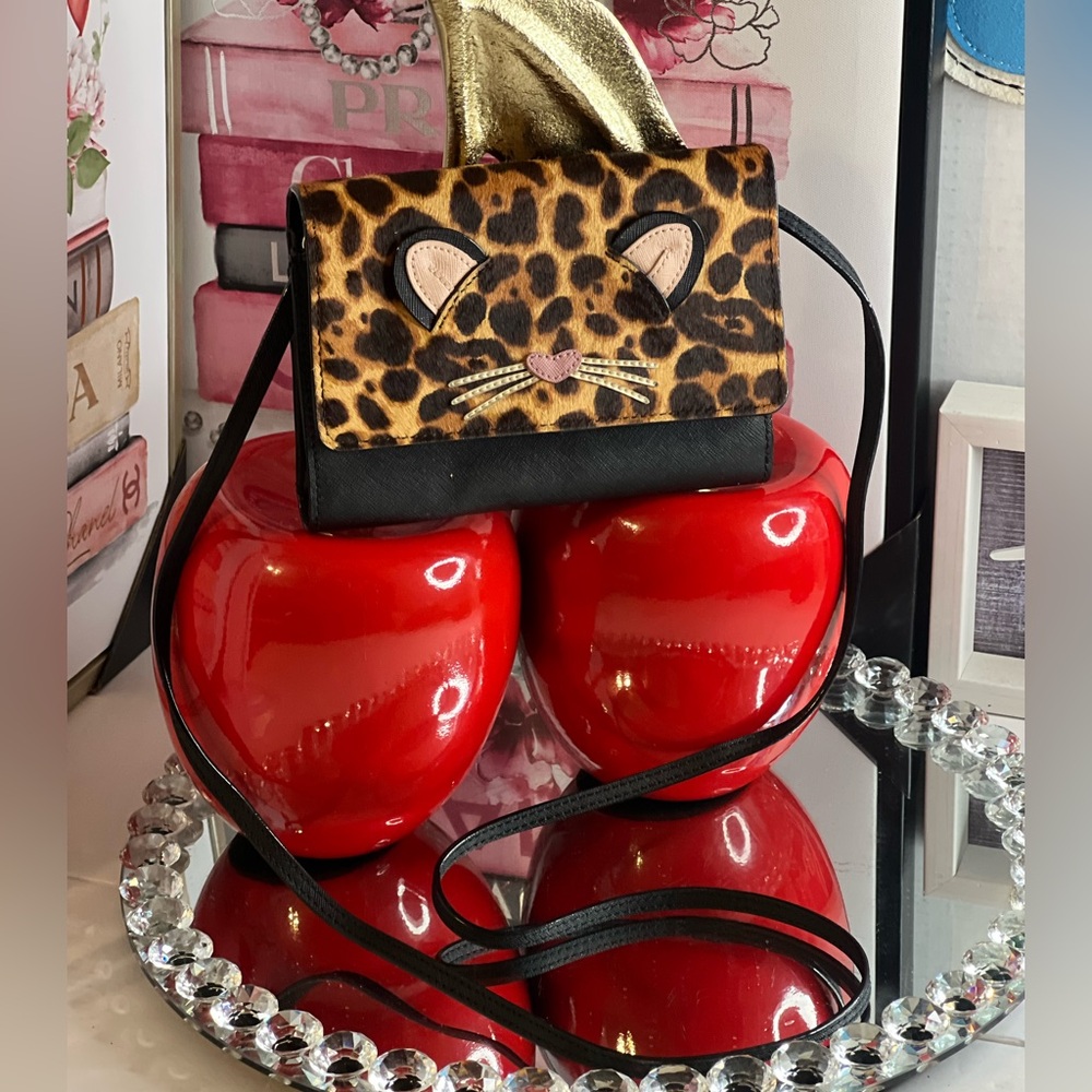 Kate Spade NWT Leopard Print Crossbody Bag - Picture 5 of 16
